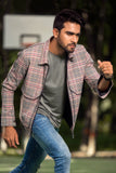 Load image into Gallery viewer, Men&#39;s Woolen Check Casual Bomber Jacket