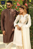 Load image into Gallery viewer, Bayswater Floral Printed Heavy Zardozi Panjabi with White Kurti Couple Collection