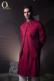 Load image into Gallery viewer, Bridal Groom Haldi Night Panjabi Collection In Red