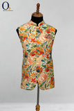 Load image into Gallery viewer, Multi Colored Floral Printed Ethnic Vest