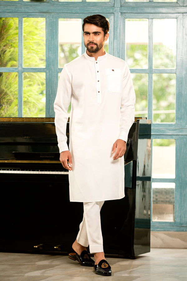 Shuttle Stitch Premium Linen Classic Fit panjabi