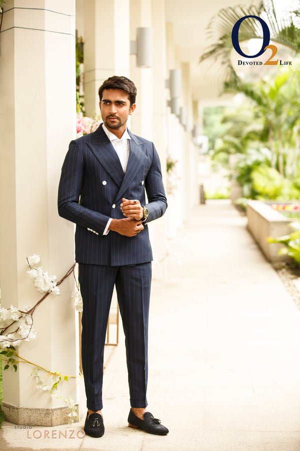 Men's Complete Suit In Navy Blue (3pcs set)