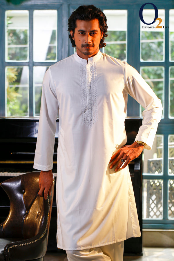 Zardozi Handwork Classic Fit Panjabi - o2fashions