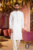 Load image into Gallery viewer, Karchupi Handwork Classic Fit Panjabi In White