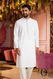 Load image into Gallery viewer, Karchupi Handwork Classic Fit Panjabi In White