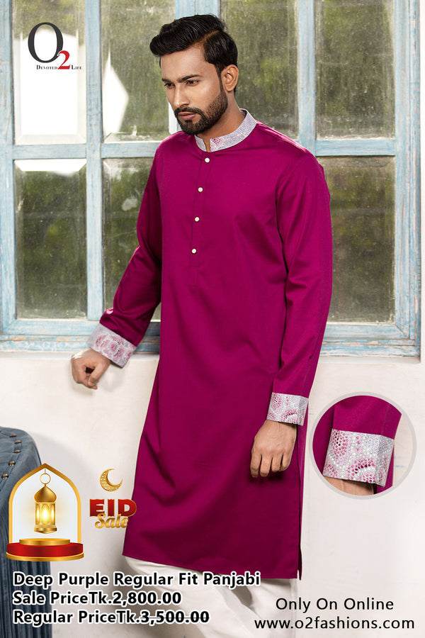 Deep Purple Regular Fit Panjabi