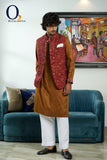 Load image into Gallery viewer, Men&#39;s Embro Handwork Panjabi With Vest