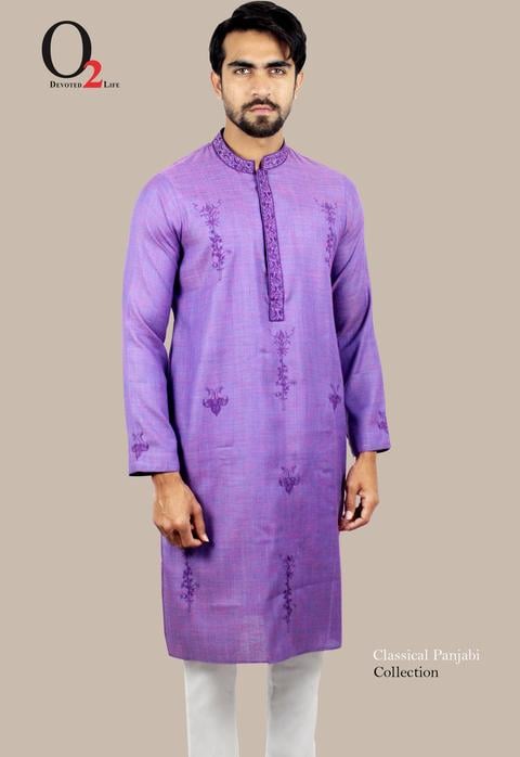 EMBRO PURPLE LONG PANJABI