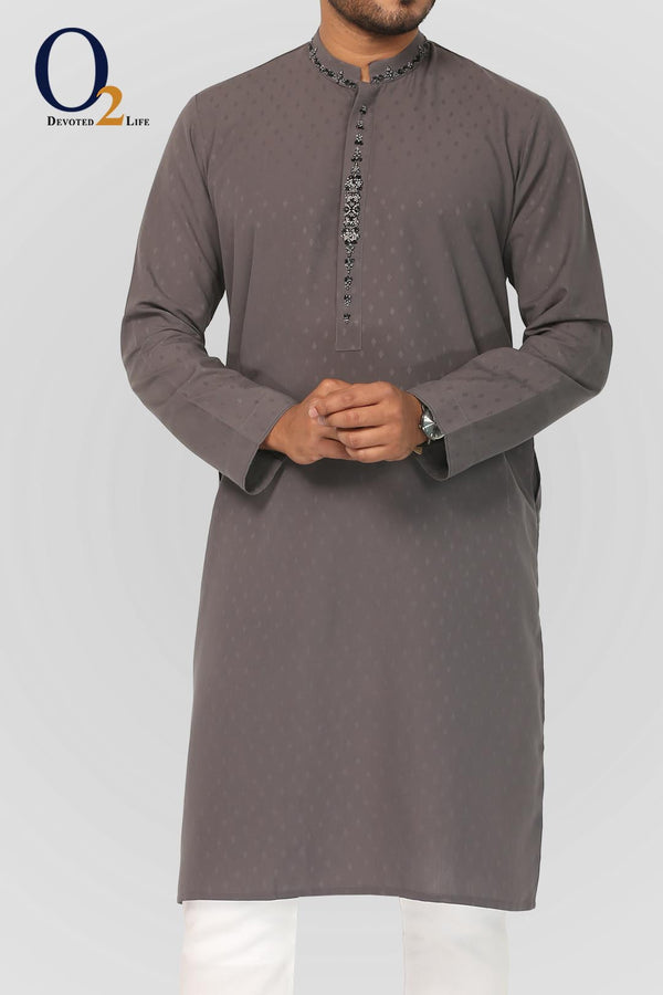 Pomoeil Ash Classic Fit Panjabi