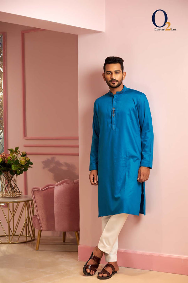 Teal Blue PL Classic Fit Panjabi