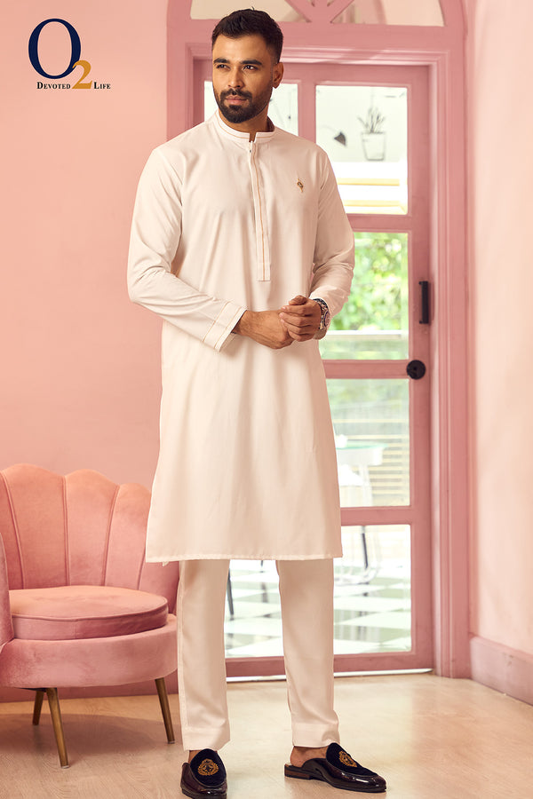 LW White PA Classic Fit Panjabi