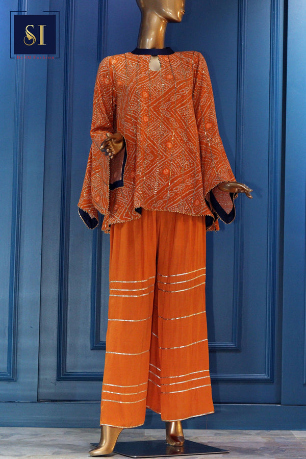 Coral printed eligant kurti set