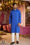 Load image into Gallery viewer, Zardozi Handwork Classic Fit Panjabi In Blue