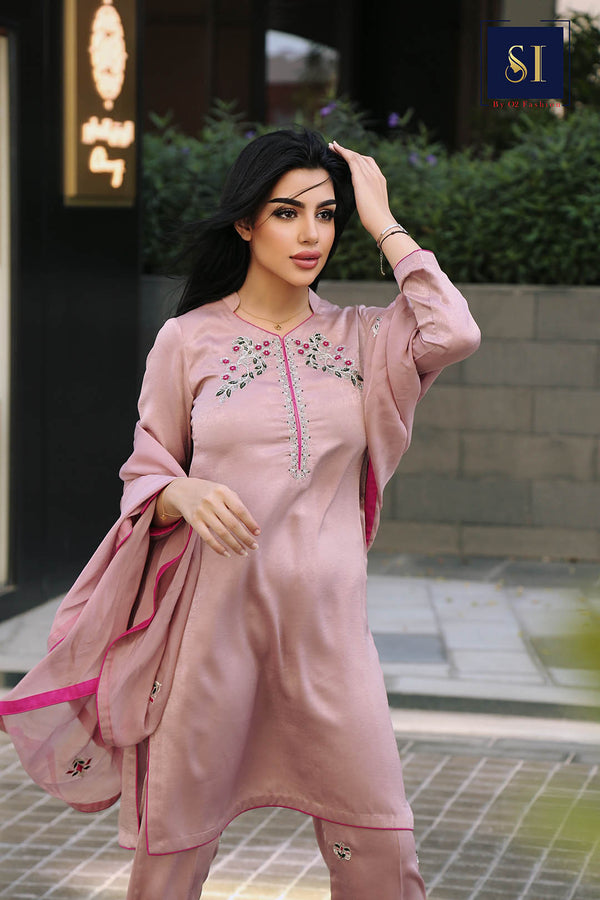 Mauve Pink  suit set