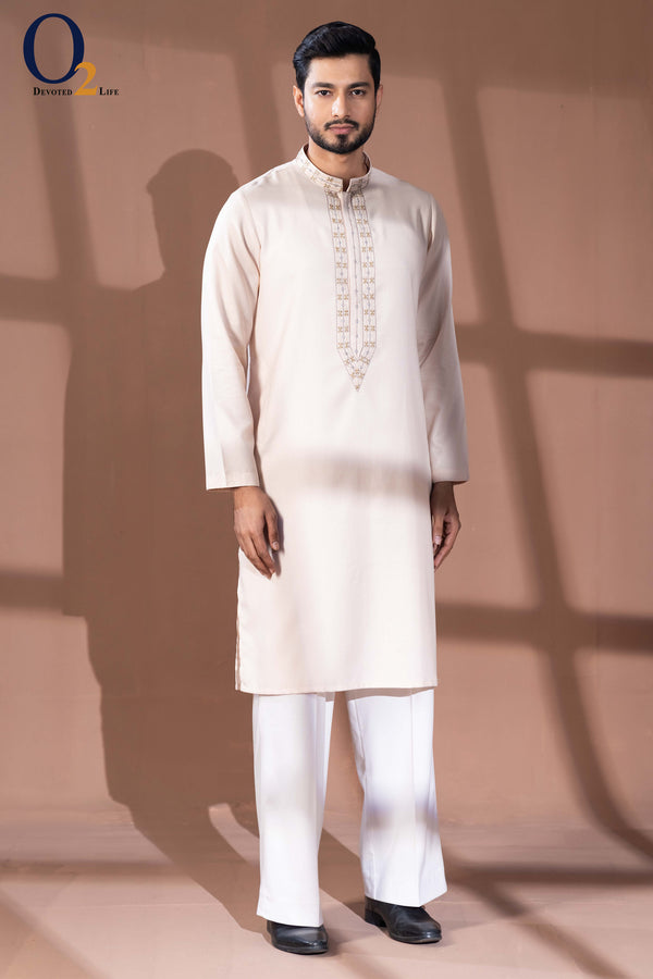Zardozi Handwork Panjabi - o2fashions