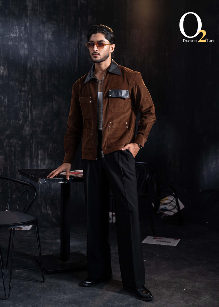 Drift forge jacket with leather ENVY
