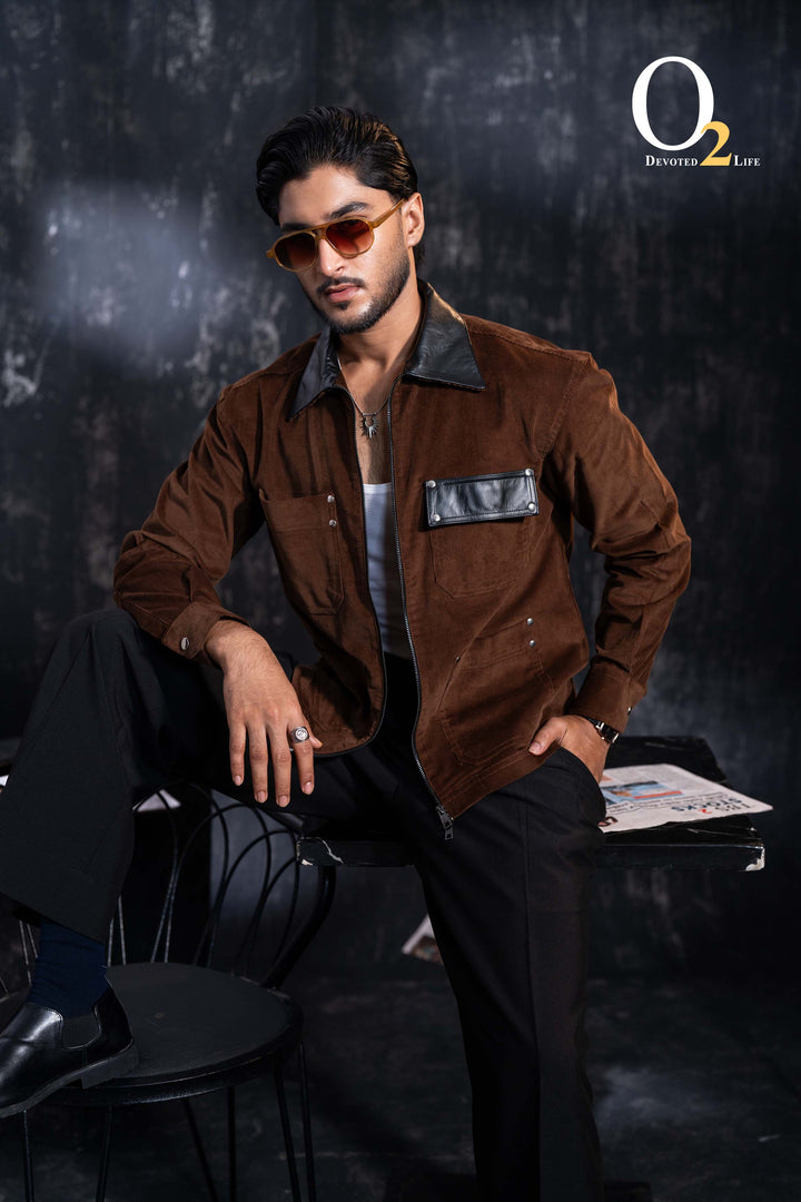 Drift forge jacket with leather ENVY