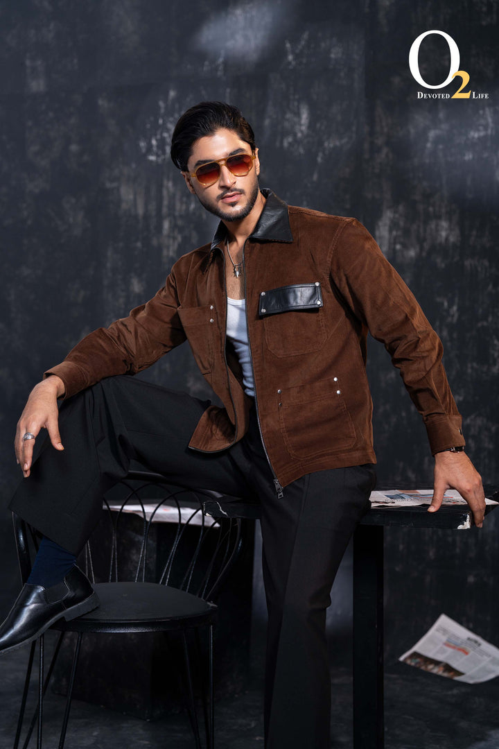 Drift forge jacket with leather ENVY