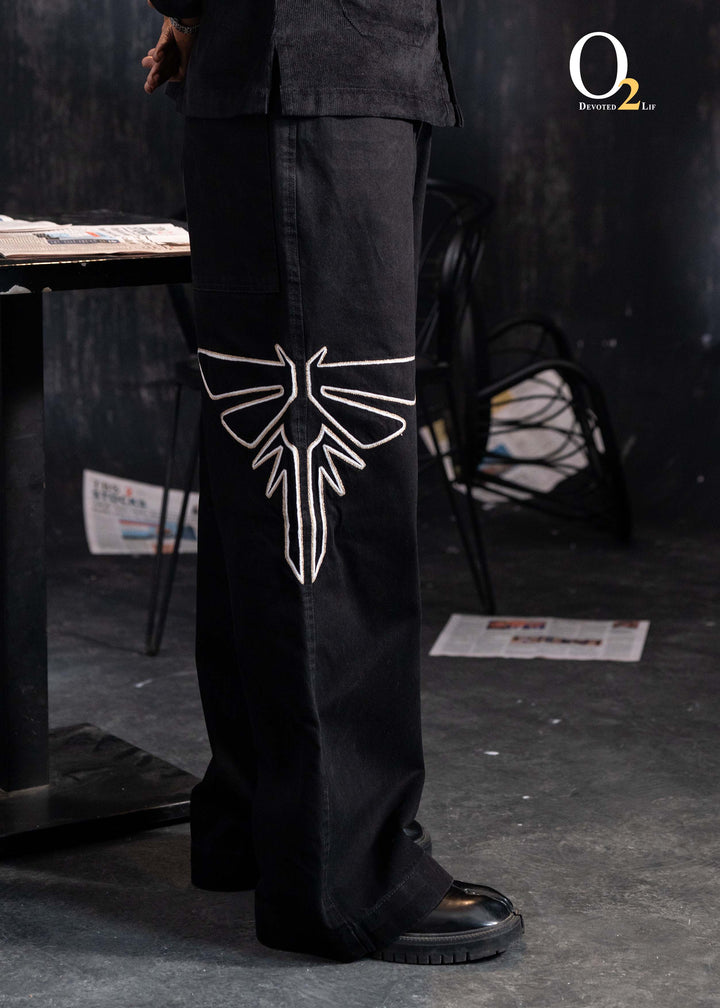 Embroidered Wide-leg Baggy jeans ENVY