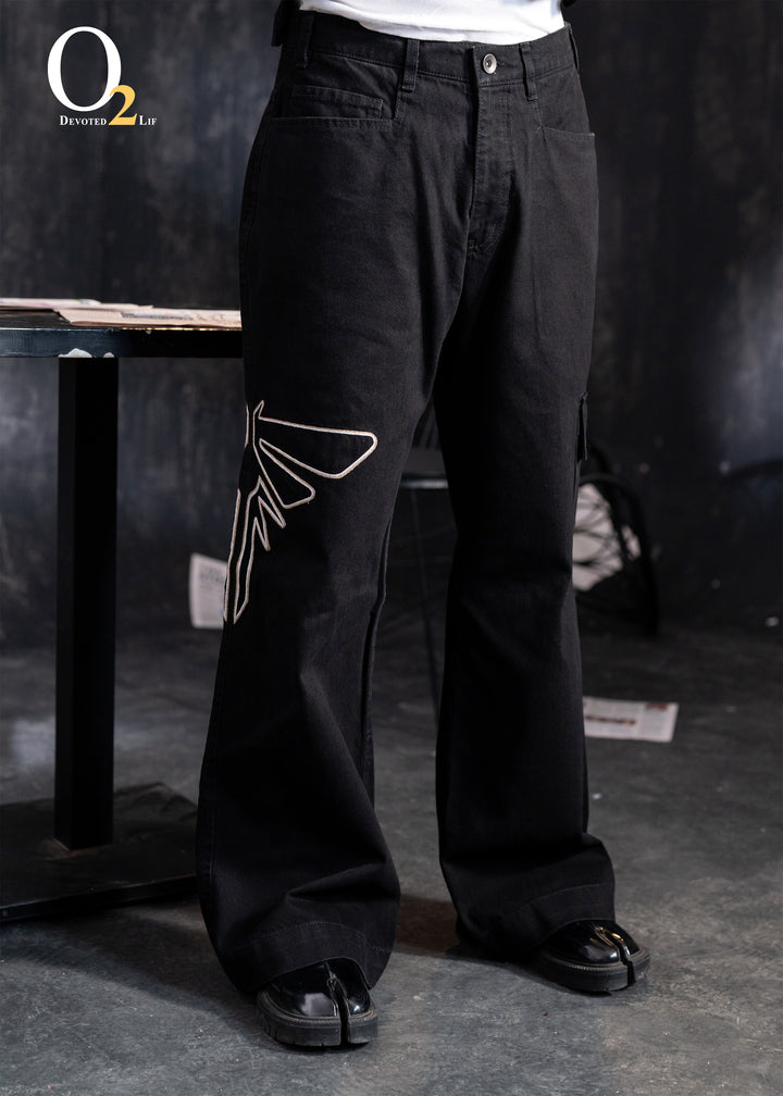 Embroidered Wide-leg Baggy jeans ENVY