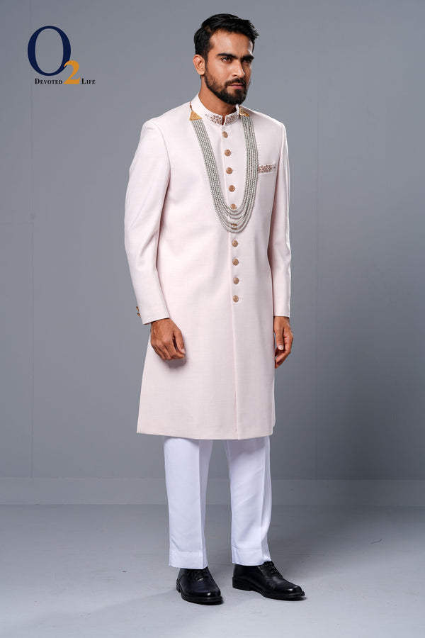 Zardozi handwork and Sequins Sherwani