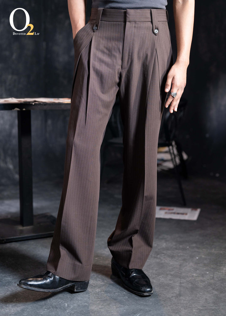 double-pleated, high-waisted, wide-leg Pant ENVY