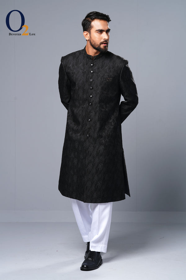 Zardozi handwork and Sequins Sherwani