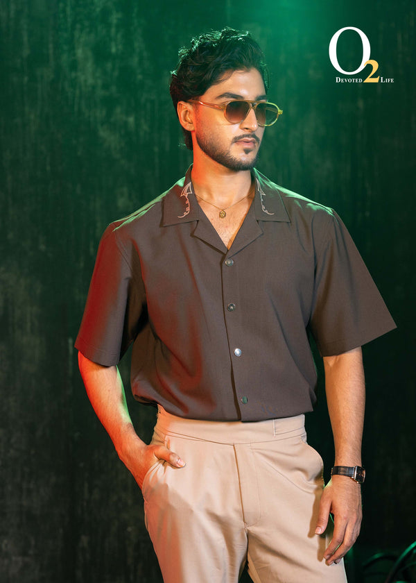 Oversized embroidery shirt ENVY