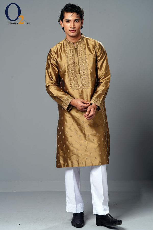 Groom Wear Silk Designer zardozi handwork Panjabi