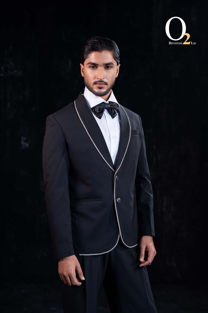 Shawl Lapel Tuxedo In Black ENVY