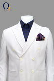 Load image into Gallery viewer, Sharp Luxurious Men&#39;s Double-Breasted White Suit collection