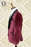 Load image into Gallery viewer, Gentlemen`s Corner Bordeaux Velvet Tuxedo