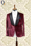 Load image into Gallery viewer, Gentlemen`s Corner Bordeaux Velvet Tuxedo