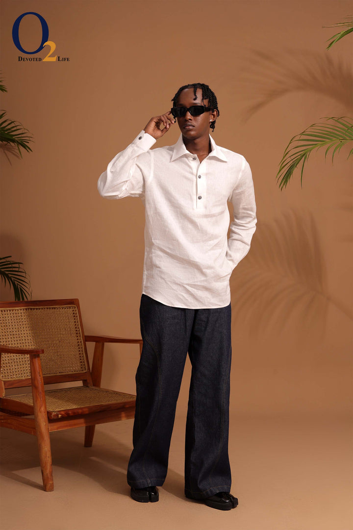 Classic White Linen Shirt ENVY