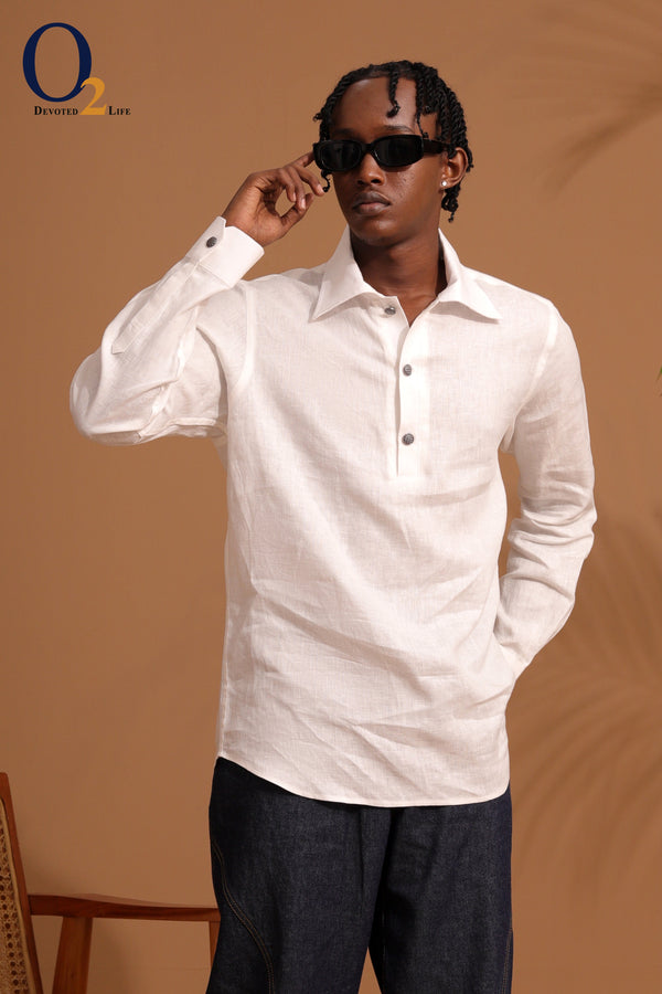 Classic White Linen Shirt ENVY