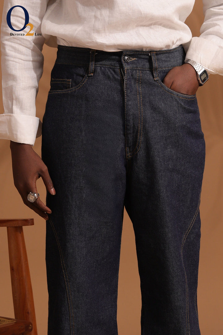 Patch pocket men's straight jeans ENVY