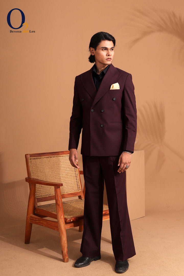 Deep Purple Double-Breasted Suit ENVY