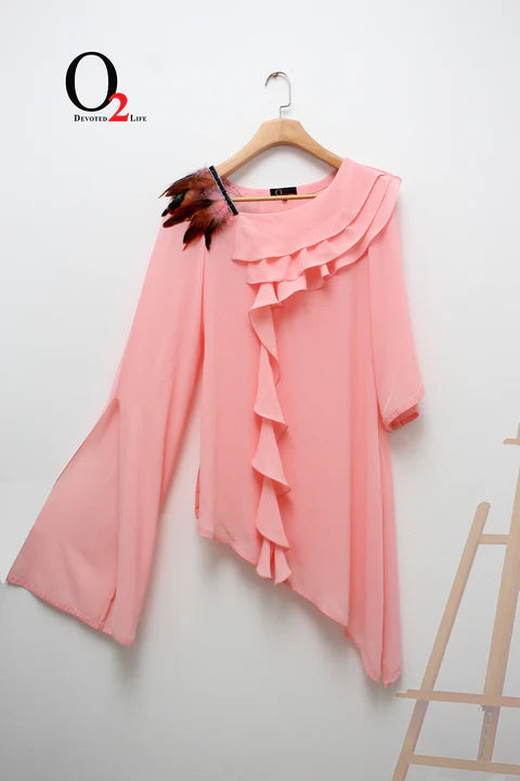 Pink Cascade Top