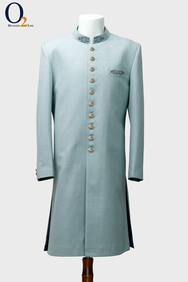 Zardozi handwork Sherwani - o2fashions