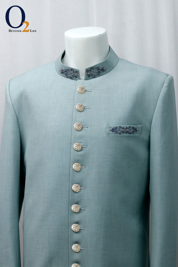 Zardozi handwork Sherwani - o2fashions
