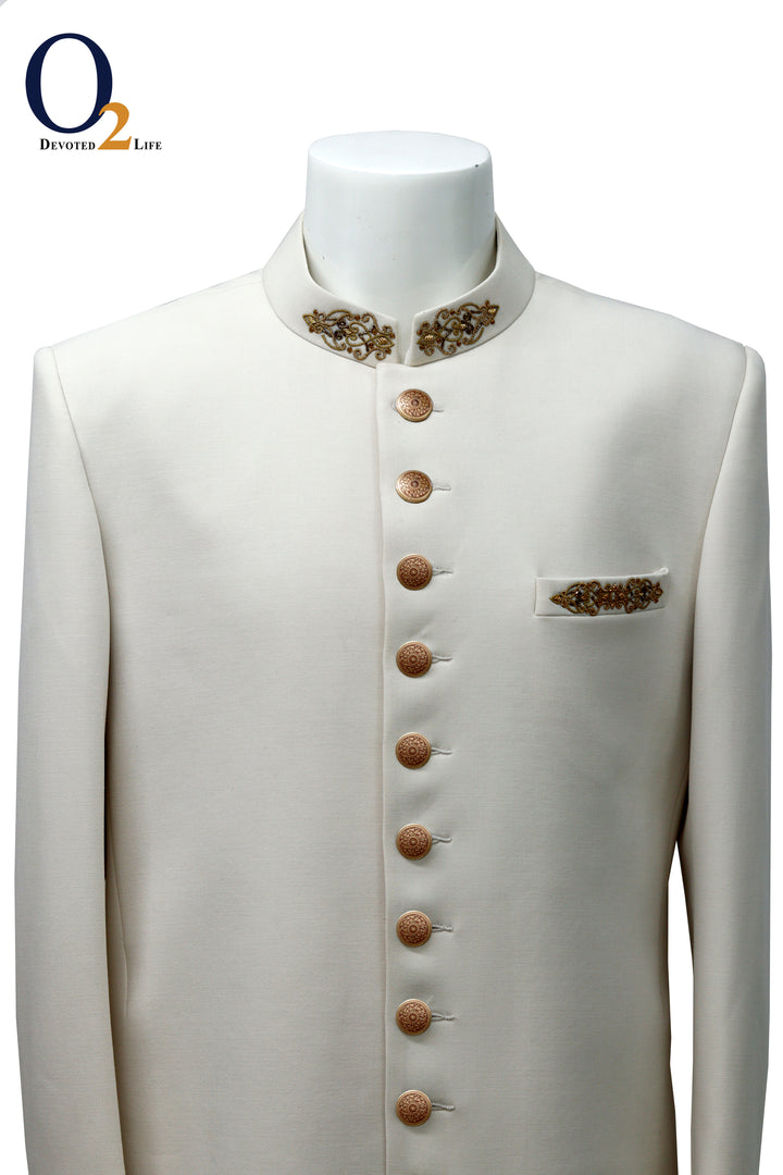 Zardozi handwork Sherwani - o2fashions