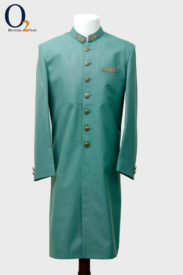 Zardozi handwork Sherwani - o2fashions