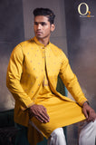Bridal Groom Haldi Night Panjabi Collection In Yellow