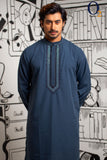 Load image into Gallery viewer, Zardozi Handwork Classic Fit Panjabi In Brigth Blue