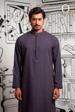 Load image into Gallery viewer, Karchupi Handwork Classic Fit Panjabi In Lava Grey