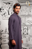Load image into Gallery viewer, Karchupi Handwork Classic Fit Panjabi In Lava Grey