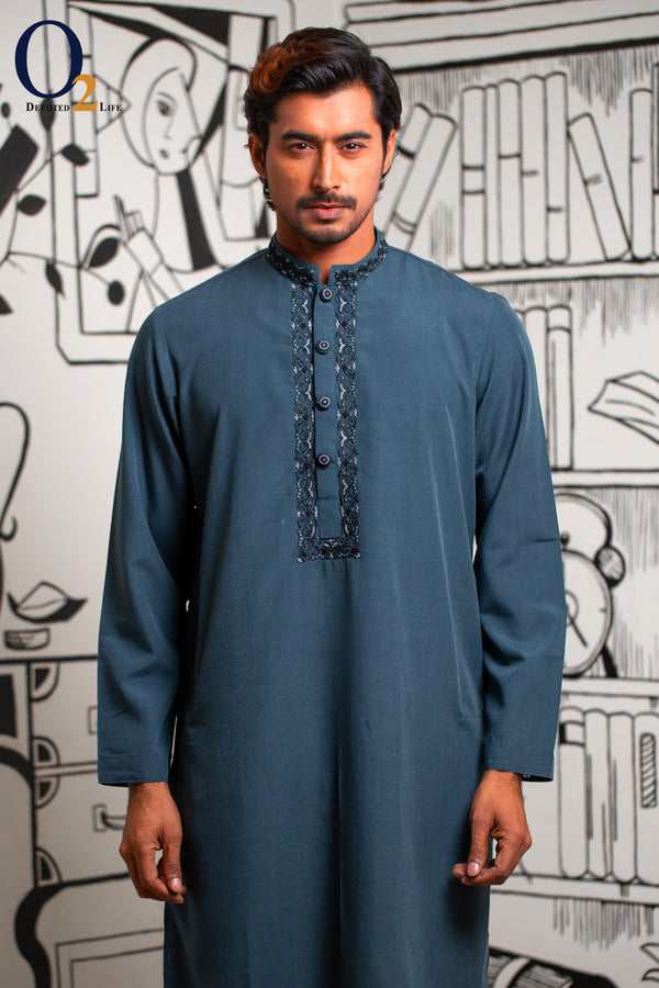 Zardozi Handwork Classic Fit Panjabi - o2fashions