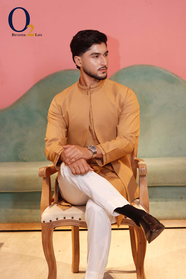 Zarzozi handwork panjabi with Open Vest ENVY