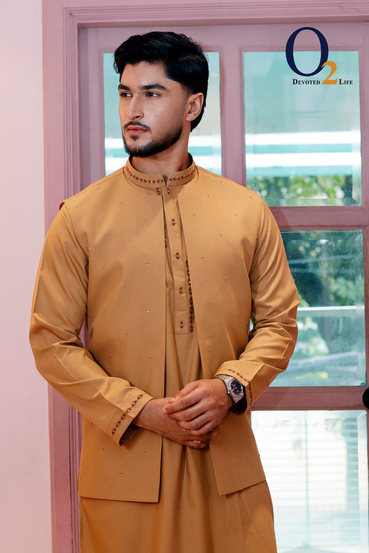 Zarzozi handwork panjabi with Open Vest ENVY