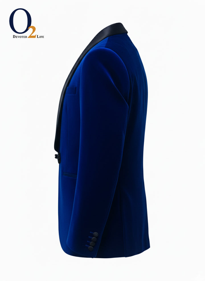 Mens Velvet Tuxedo  Shawl Collar  Dinner Prom One Button o2fashions